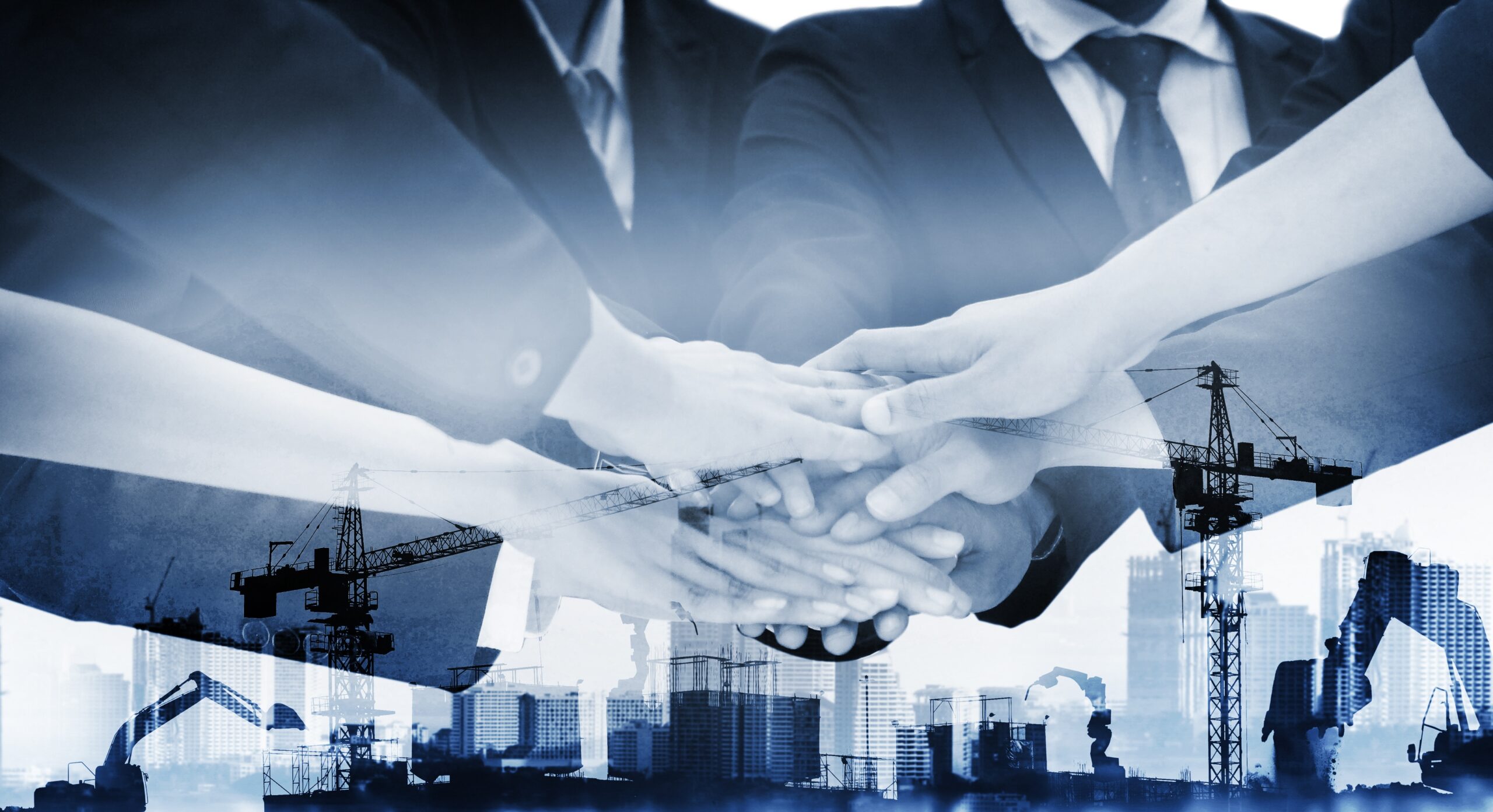Double,Exposure,Business,Teamwork,Of,Construction,Civil,Real,Estate